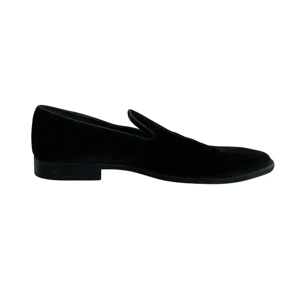 Steve Madden Ortholite Lined Black Soft Velvet Slip-On Formal Loafers Men’s 14M